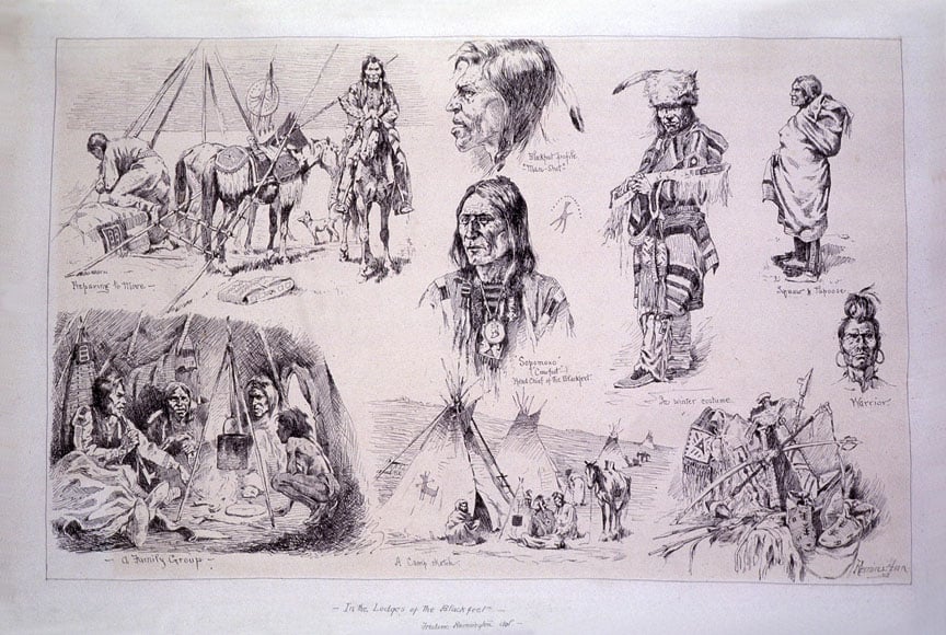 In the Lodges of the Blackfeet Indians